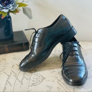 Alexander Wang Black Leather Wingtip Oxford